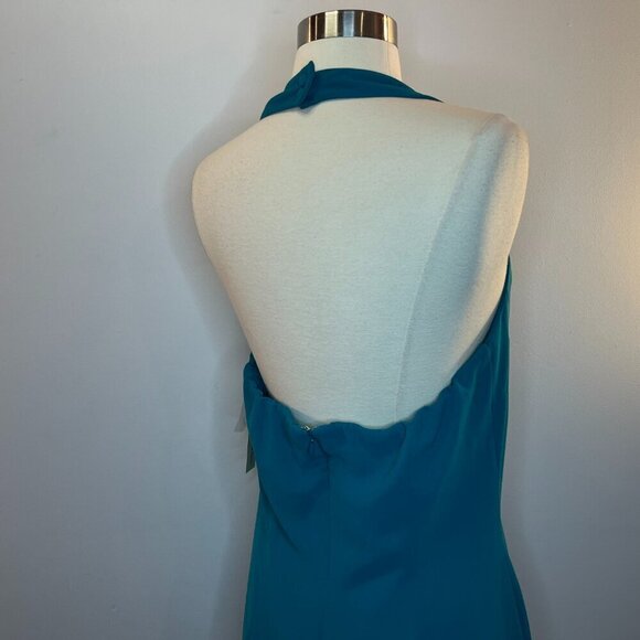 AMANDA SMITH Women's Turqouise Open Shoulder Dress - Size 10 - NWT $72 - Picture 5 of 6